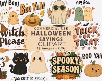 Spooky Halloween PNG Bundle: Trendy Horror Graphics (Digital Download