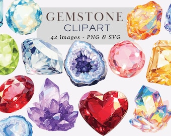 Crystal Gemstone Clipart PNG Crystal Clipart Crystal Gemstone PNG Gemstone Graphics Crystal PNG Birthstone Png Jewel Clipart Commercial Use