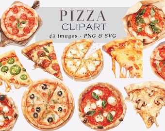Pizza Clipart Pizza Graphics Pizza PNG Food Clipart Pizza Party Graphic Italian Restaurant Junk Food Clipart Italian Food PNG Commercial Use