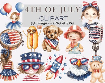 Clipart del 4 de julio Clipart del Día de la Independencia 4 de julio PNG Clipart Patriótico PNG Clipart de América Gráficos del 4 de julio Licencia comercial