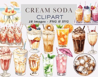 Cream Soda Clipart Float Clipart Drink Clipart Ice Cream Soda Clipart Milkshake Clipart Milkshake PNG Soda Float Clipart PNG Commercial Use