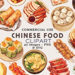 Chinese Food Clipart China Clipart Dimsum Clipart Dumplings PNG Spring Roll PNG Chinese New Year Food Chinese Dim Sum Clipart Commercial Use