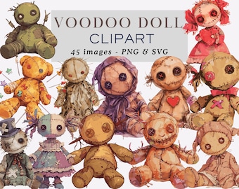 Voodoo Doll Clipart PNG Halloween Clipart Voodoo Clipart Voodoo Doll Graphics Creepy Doll Clipart Witchcraft Clipart Spooky Commercial Use
