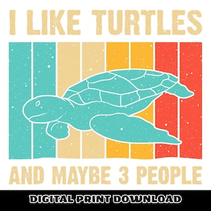 File PNG I Like Turtles And Maybe 3 People