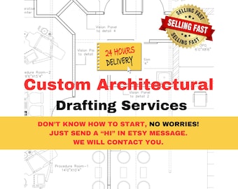 1200 sq ft - Custom Floor Plan Design & Drafting  - PDF Digital Service + Free Garden plan