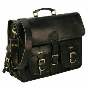 Bolso bandolera de piel auténtica de 18 pulgadas, bolso de hombro, bolso para portátil, bolso de oficina, bolso de cuero tipo cartera, bolso bandolera, bolso de hombro de piel, nuevo