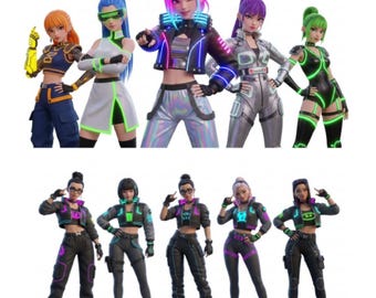 Paquete de imágenes PNG de K-pop / Pack de fan art de Demon Hunters y Saja / Imágenes prediseñadas estéticas de K-pop / Diseños de sublimación de K-pop y anime / Imágenes PNG de pop coreano