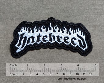 Hatebreed Embroidered Patch: Metalcore Hardcore Punk Band