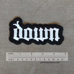 Naszywka haftowana Down Band - naszywka Sludge Metal Battle Jacket