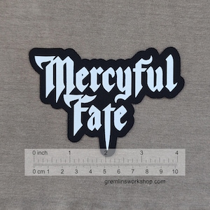 Mercyful Fate Printed Patch: Danish Heavy Metal Band Logo