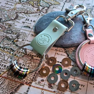 Personalized Destination Keychain | Track Your Travels with Custom Rings