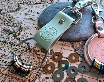 Personalized Destination Keychain | Track Your Travels with Custom Rings