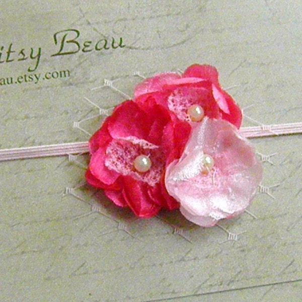 Dainty Trio Headband in Pink