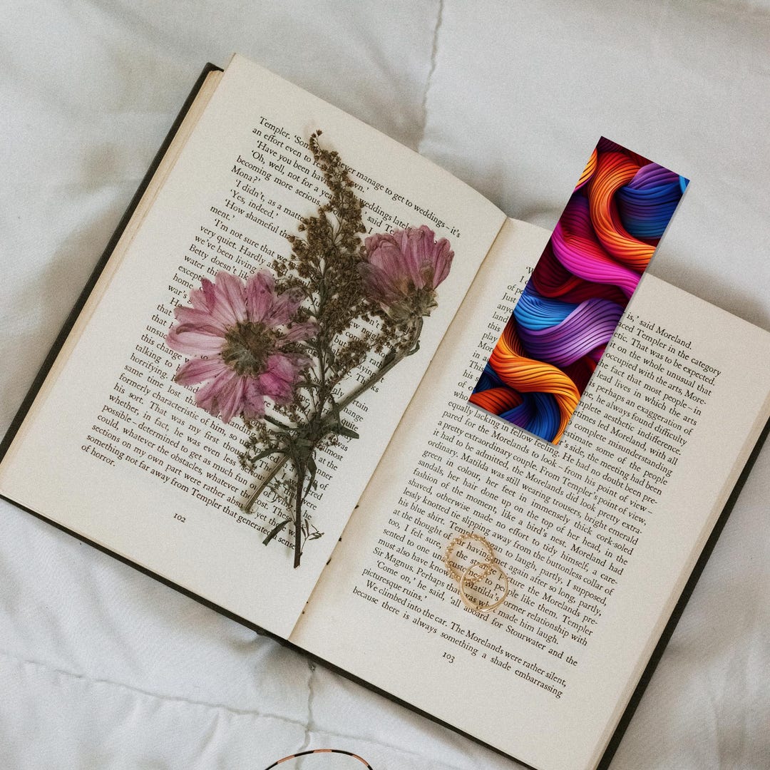Colorful Woven Texture Bookmark 2x6 - Etsy