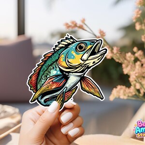 Colorful Fish Vinyl Decal 4in