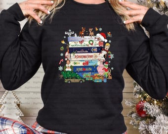 Christmas Movies VHS Bundle Png, ChristmasDesign Png, VHS Tapes, 90s VHS Png, 90s Style Christmas png, 90s Christmas Png
