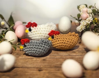 Crochet Chicken Pattern PDF | Amigurumi Easter gift, Handmade toy