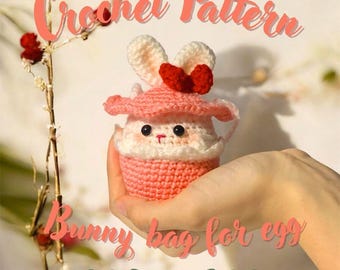 Easter Bunny Egg Bag Crochet Pattern | Amigurumi PDF Tutorial