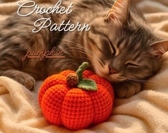Crochet Pumpkin Pattern | Amigurumi Plush Toy (PDF Pattern)
