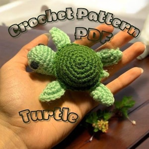 Turtle Crochet Pattern PDF | Amigurumi Tutorial in English, Crochet turtle, Crochet pattern, DIY tutorial, Handmade crochet gifts for kids