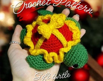 Crochet Gift-turtle Pattern PDF | Amigurumi toy fot Christmas, Handmade plush gift