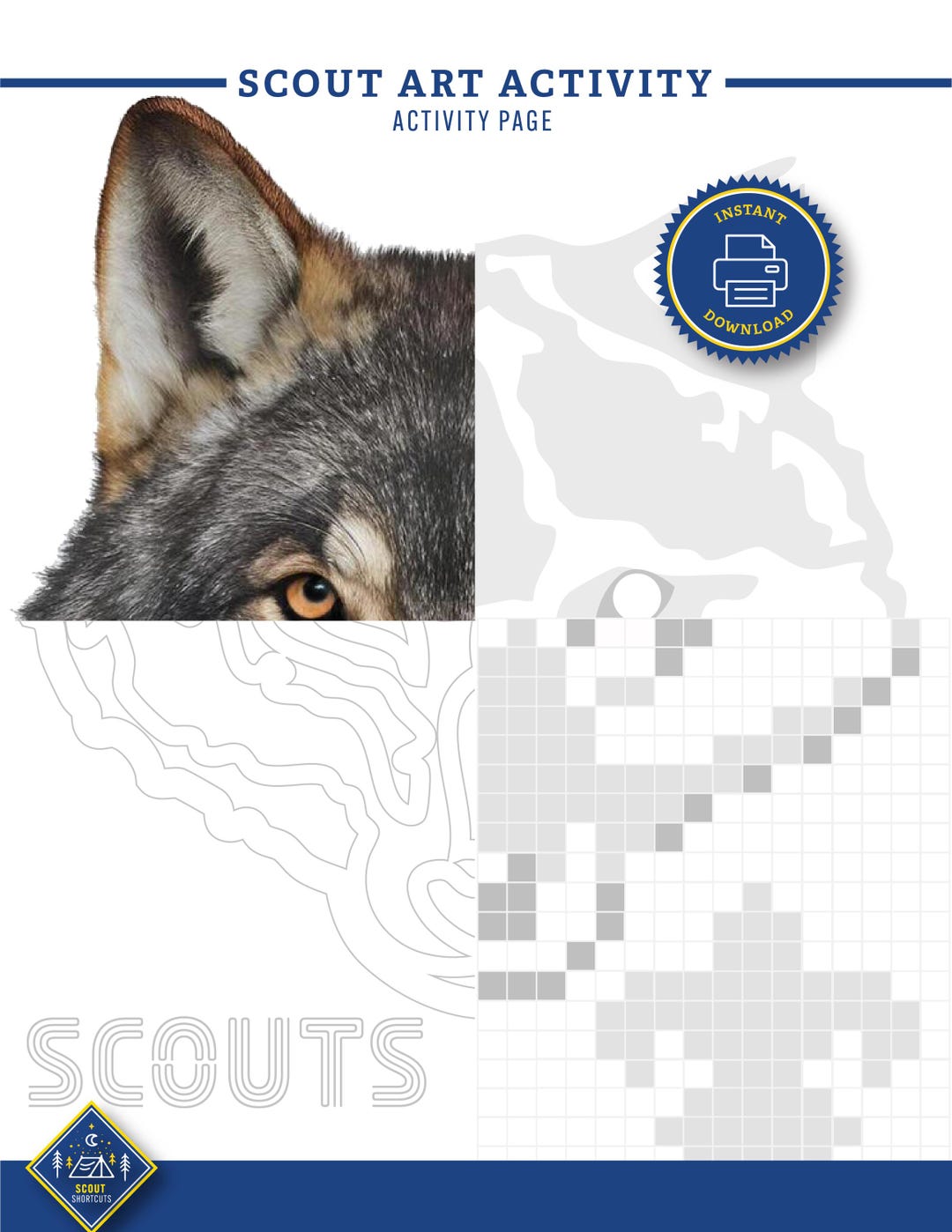 Scouting Files DIGITAL FILE for Scouts/kid-friendly Art Activity - Etsy