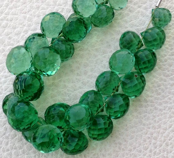 New Arrival 1/2 Strand NEW GREEN Quartz Micro Faceted Onions | Etsy