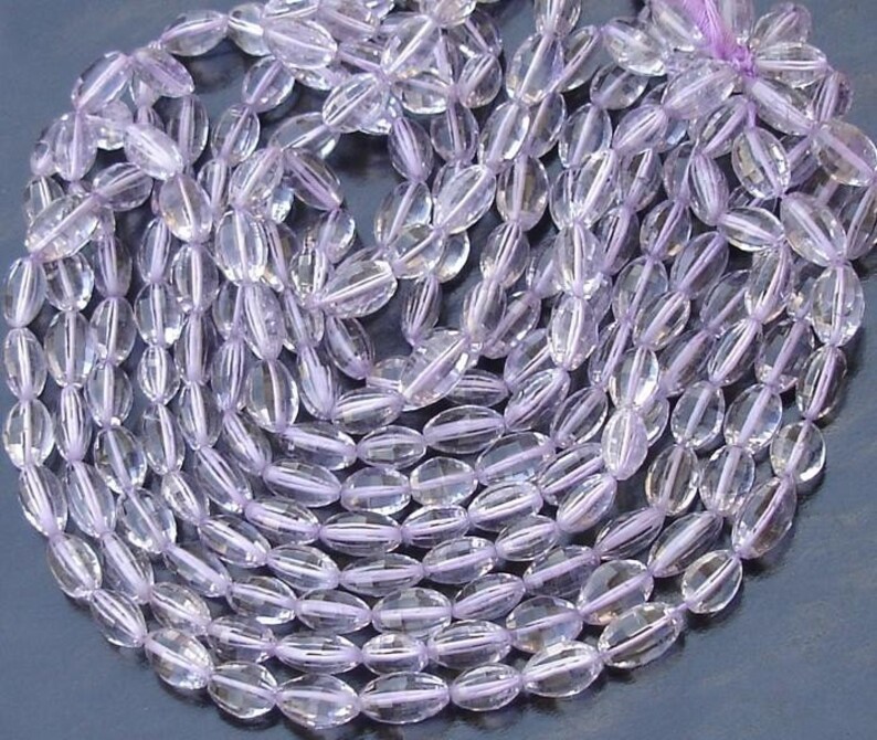 12 Strand,Superb-Finest PINK AMETHYST Faceted Oval Shape Nuggets,9-10mm size Long aprx.Great Item