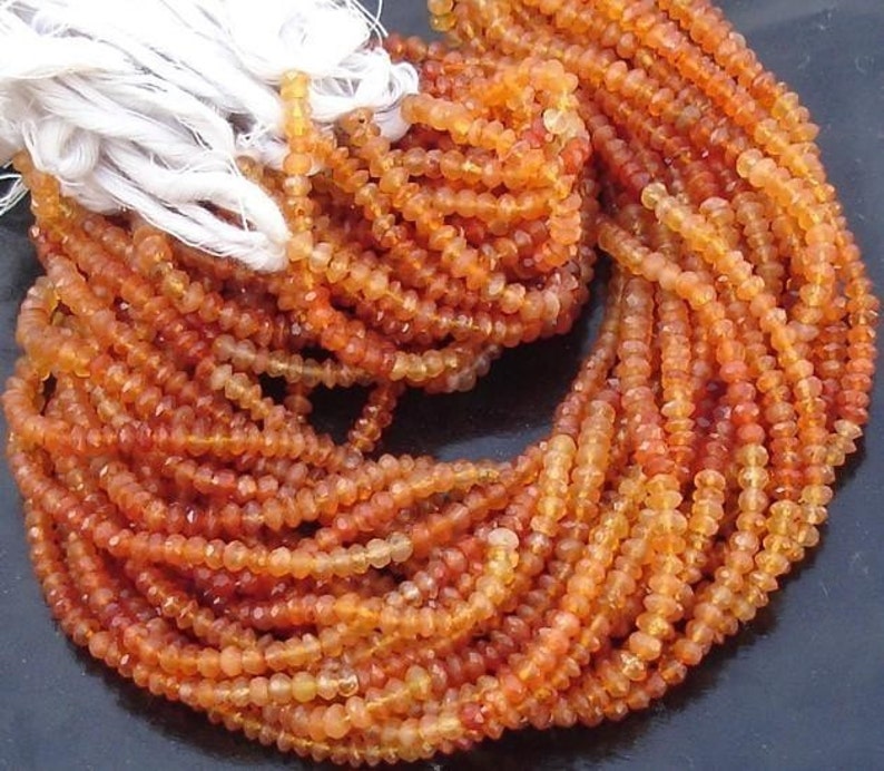 SHADED CARNELIAN,Full 14 inch Strand Of Manufacturer Price Rondells Machine Cut Quality Full 14 Inch Long Strand.. Latest Arrival