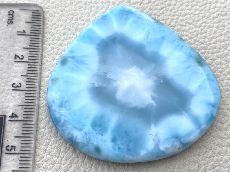 Rarest Shape RAREST 53x53mm, 155 Cts Weight GIANT Rare 1 Piece, Rare Natural LARIMAR ...