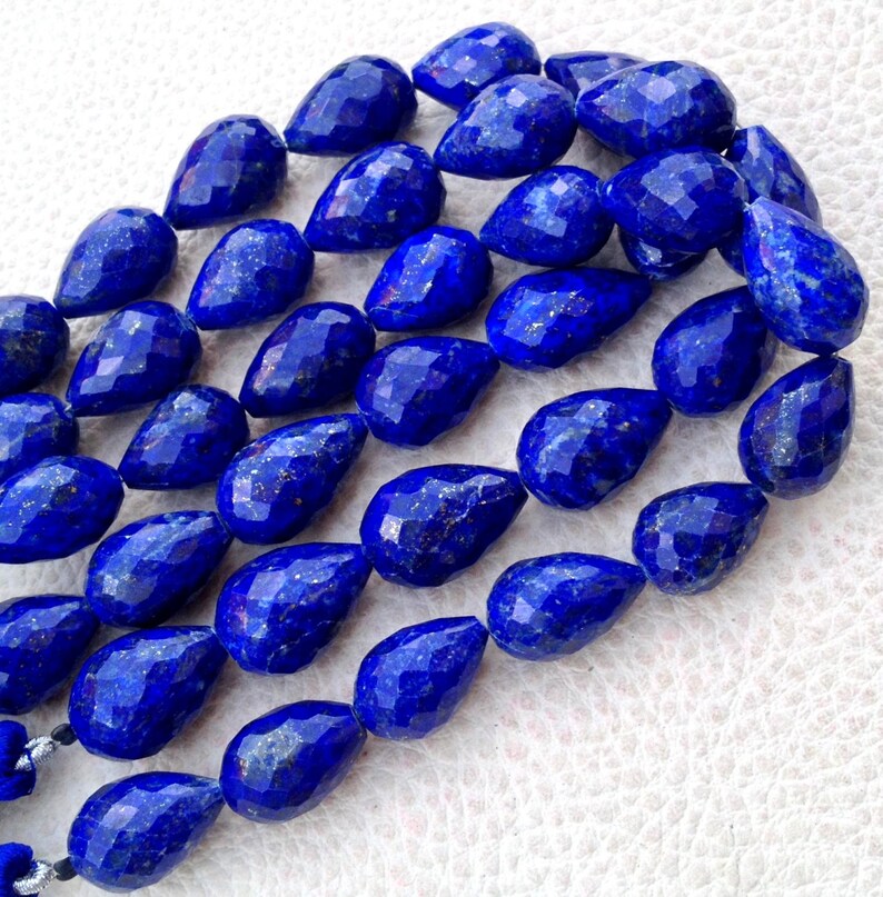 Amazing Lapis Lazuli Faceted Full Drilled Drops - Etsy