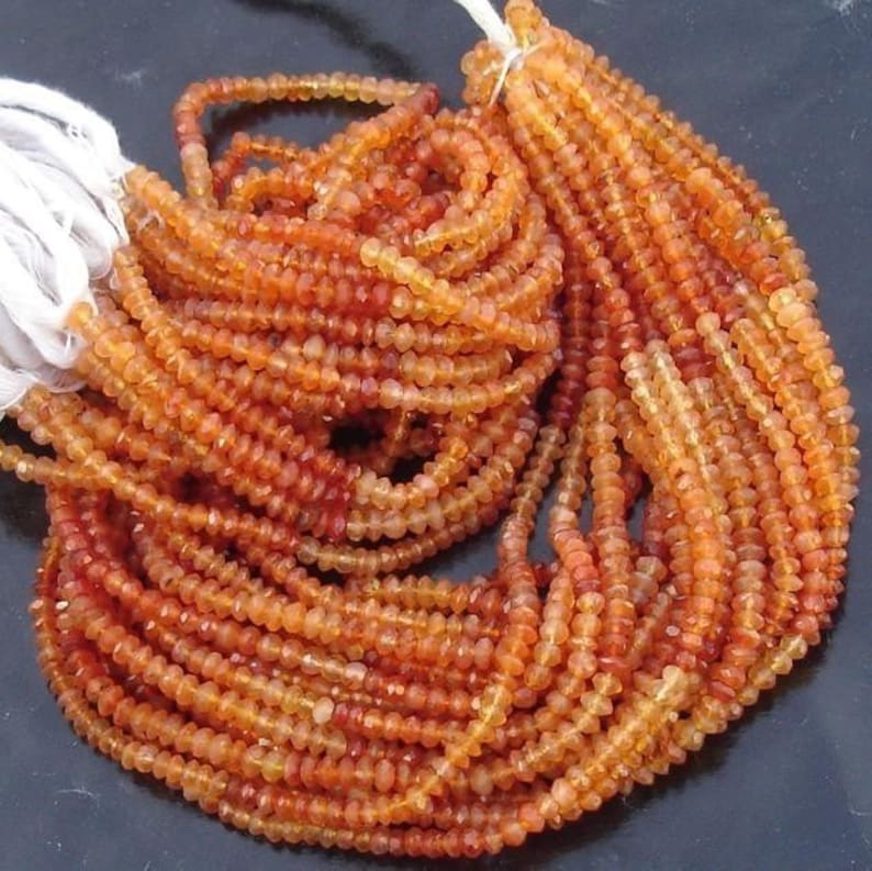 SHADED CARNELIAN,Full 14 inch Strand Of Manufacturer Price Rondells Machine Cut Quality Full 14 Inch Long Strand.. Latest Arrival