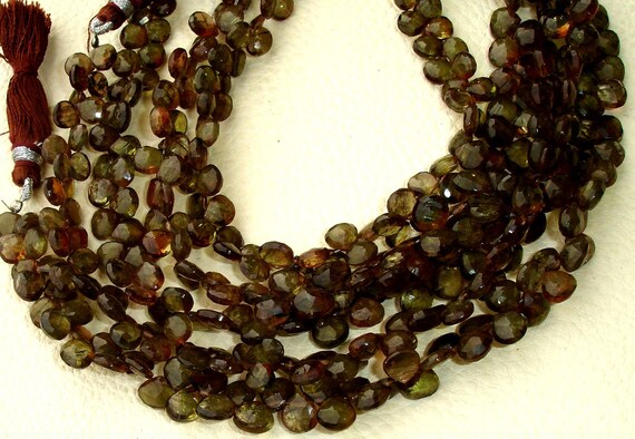 Lot De Perles Briolette Cœur En Saphir Naturel Multicolore, 6-9mm, 113 Carats - Neuf Sans Emballage