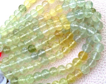 Brand New, Full 9 Inch Strand PREHNITE Faceted Balls,8.50mm,Amazing Item at Low price,Superb Quality