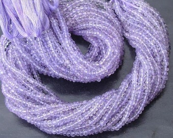 Pink Amethyst Micro Faceted Rondells,6x14 Inch Long Strand,Great Quality,Wholesale price
