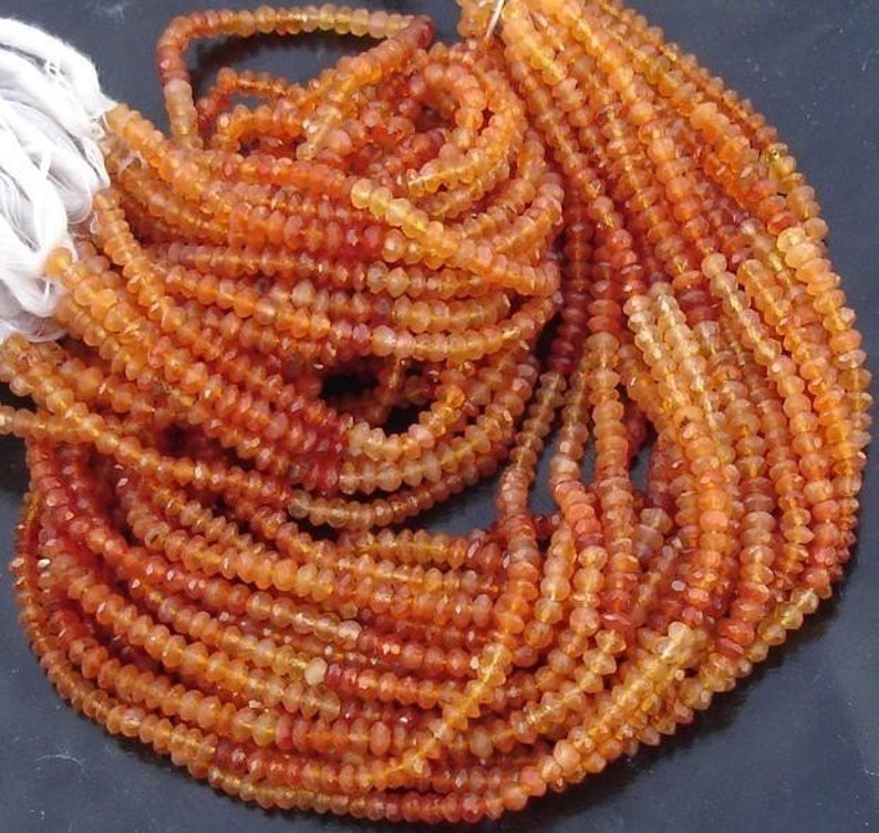 SHADED CARNELIAN,Full 14 inch Strand Of Manufacturer Price Rondells Machine Cut Quality Full 14 Inch Long Strand.. Latest Arrival
