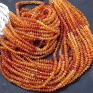 Latest Arrival, SHADED CARNELIAN,Full 14 inch Strand Of Manufacturer Price Rondells , Machine Cut Quality Full 14 Inch Long Strand..