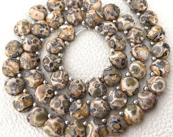 4 Matched Pairs, Natural Ocean Jasper Faceted Heart Shape Briolettes,10x10mm Long,Finest Quality,Amazing Rare Color Jasper.