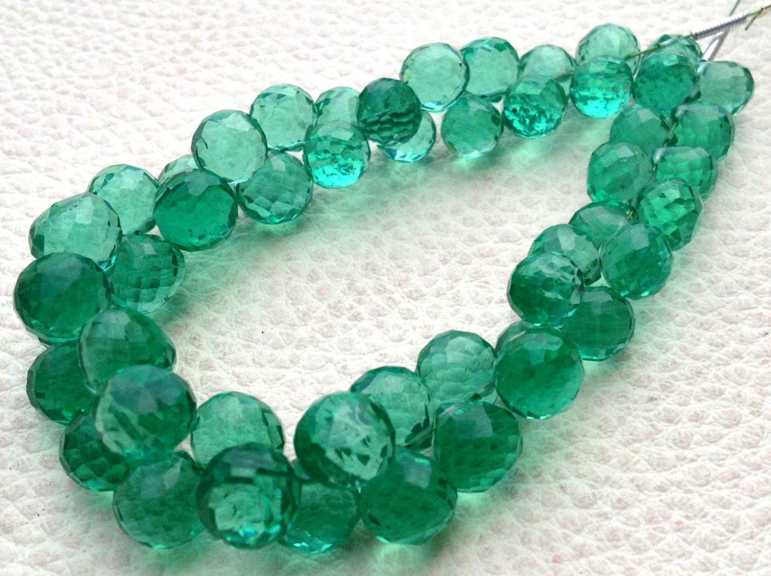 Full 8 Inch Long Strand SEAFOAM GREEN Quartz Micro Faceted Etsy