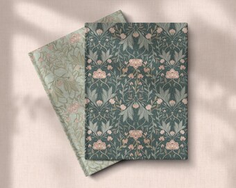Heritage Floral Hardcover Journal | William Morris Inspired Botanical Notebook
