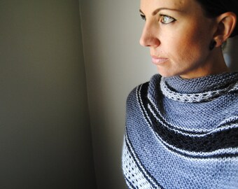 AMIDST Shawl Knitting Pattern PDF