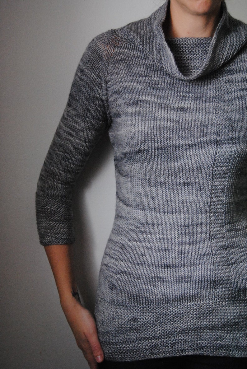 IRIDIUM Sweater Knitting Pattern PDF image 1