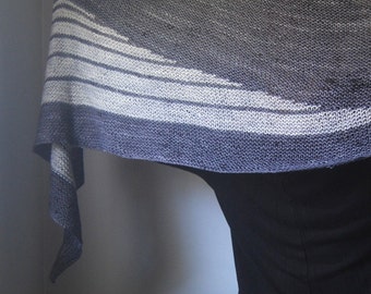 DECIBEL Shawl Knitting Pattern PDF