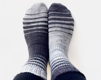 OBVERSE Socks Knitting Pattern