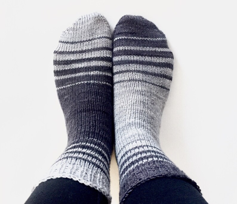 OBVERSE Socks Knitting Pattern image 1