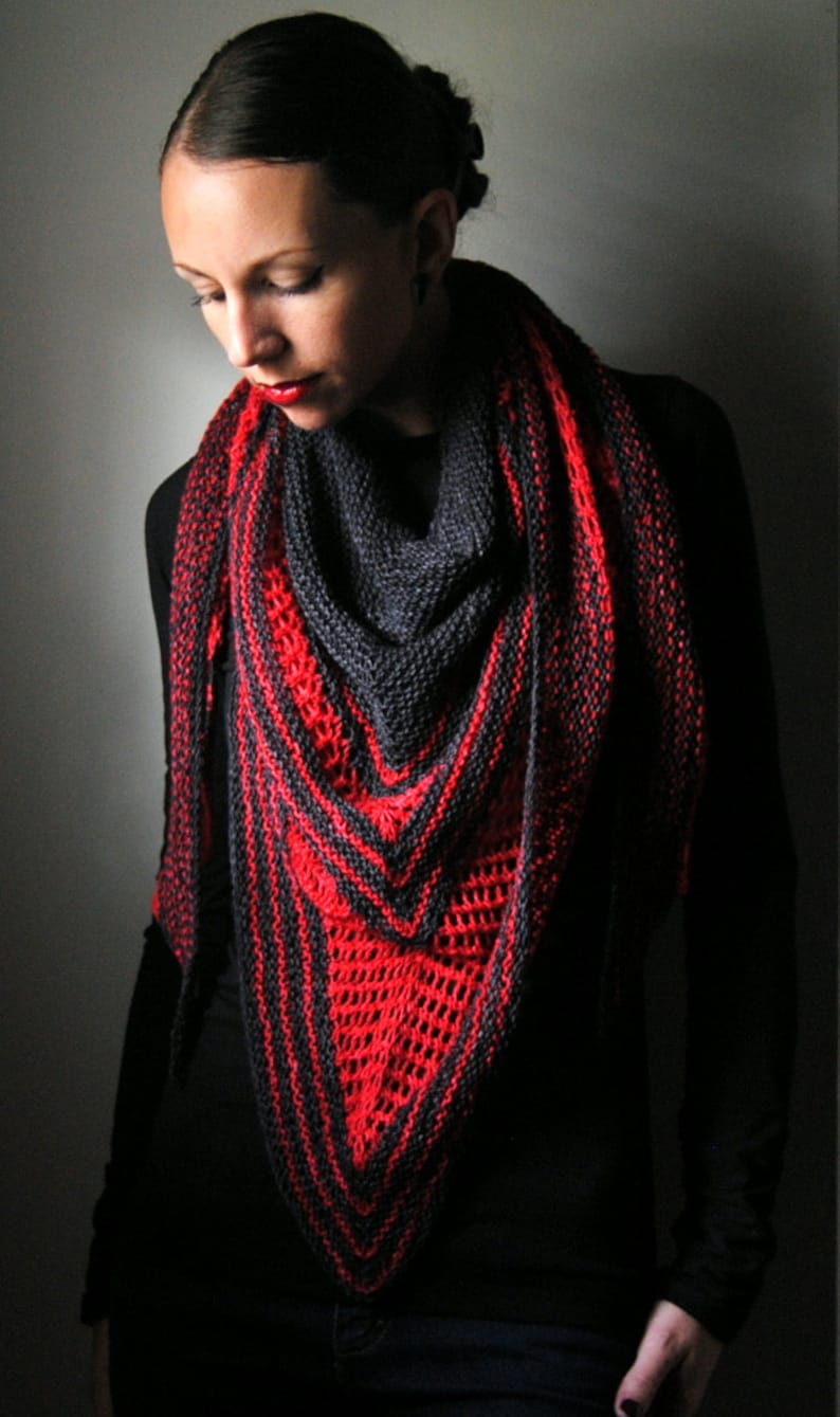 VIRAGO Shawl Knitting Pattern PDF image 3