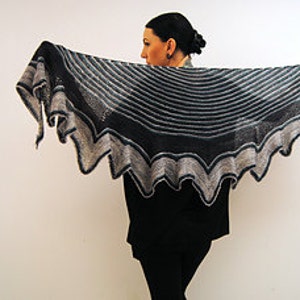 ABAIA Knitting Pattern PDF Fingering Weight Shawl image 4