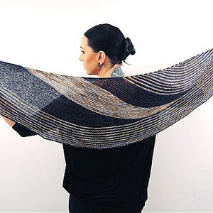 VITIS Knitting Pattern PDF Fingering Weight Shawl image 1