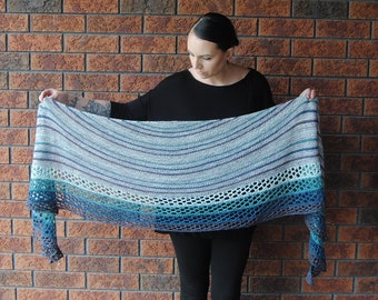 MOONTIDE Shawl Knitting Pattern PDF