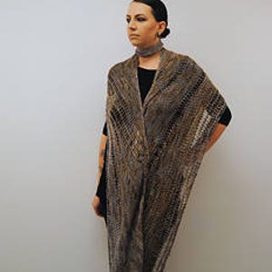 EXARCH Knitting Pattern PDF DK Weight Shawl image 1